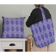 thumbnail image 5 of Soimoi Purple polyester Crepe Fabric Triangle Art Geometric Print Fabric by the Yard 42 Inch Wide, 5 of 5