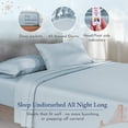 thumbnail image 4 of California Design Den Sheet Sets, Natural 100% Cotton Sheets, Soft Luxury 400 Thread Count Sateen Bedding Sheets Set, Deep Pocket Cooling Sheets, 4 of 8