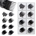 thumbnail image 3 of Barrette Set for Salon and Barber Use – 8-Piece Black Barbering Kit with Stand Hair Positioning Combs and Limiting Combs for Precise Styling and Results, 3 of 6