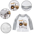 thumbnail image 3 of KYAIGUO T-Shirt Décontracté pour Tout-Petits Garçons 1-9 Ans Bébé Dessin Animé Manches Longues T-Shirt Printemps Automne Col Rond, 3 of 8