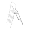 thumbnail image 3 of Esquirla 1:12 Miniature Ladder with Wide Pedal 1/12 Mini 3 Step Ladder for Yard Decor White, 3 of 8