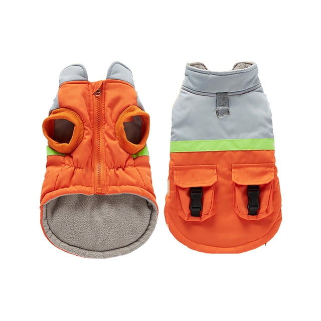 Heated Reflective Winter Coat with Soft for Dogs Outdoor Cold Weather ...