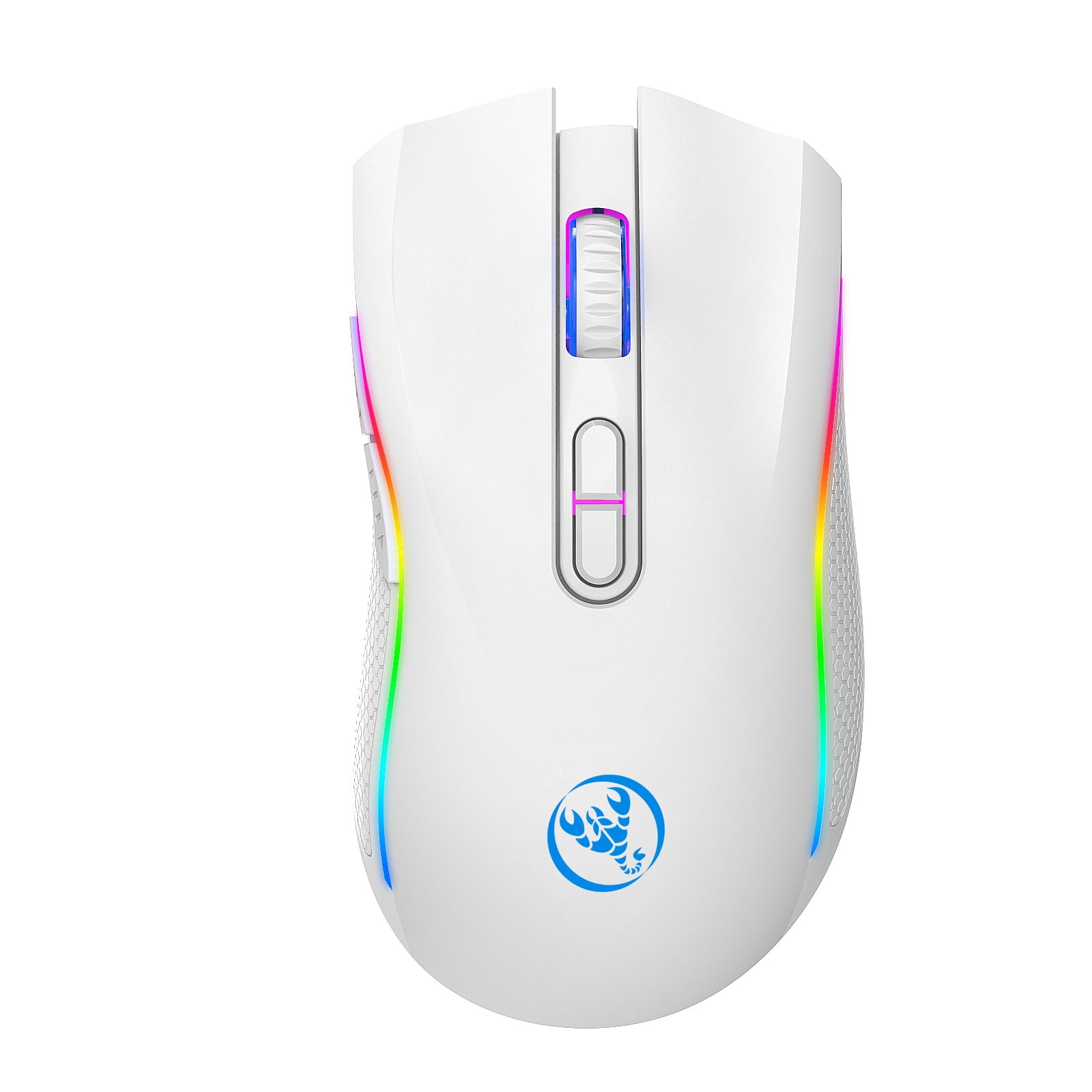 Gaming Mouse Wireless,Wireless Mouse Gaming 2.4Ghz Wireless Mouse Gaming Mouse Rgb Backlight Wireless Optical Usb Gaming Mouse 4800Dpi Rechargeable Mute Mice Wireless Gaming Mouse
