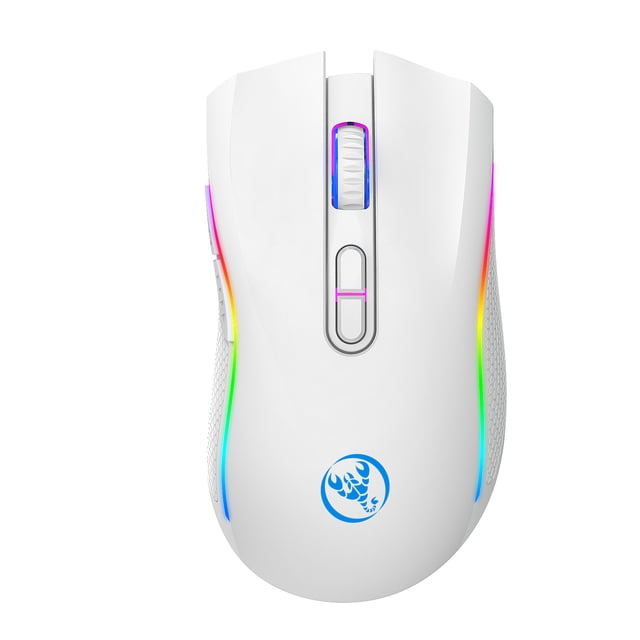 Souris de jeu sans fil, Souris sans fil Gaming 2.4Ghz Souris Sans fil Souris Rgb Backlight Wireless Optical Usb Souris 4800Dpi Souris de jeu sans fil rechargeable Mute
