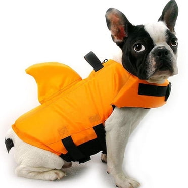 DEBGFS Shark Pet Dog Life Jacket Safety Clothes Swimming Float Lifesaver Vest Costumes,orange,2XL