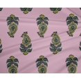 thumbnail image 4 of oneOone Polyester Lycra Fabric Leaves & Paisley Block Print Fabric By The Yard 56 Inch Wide, 4 of 4