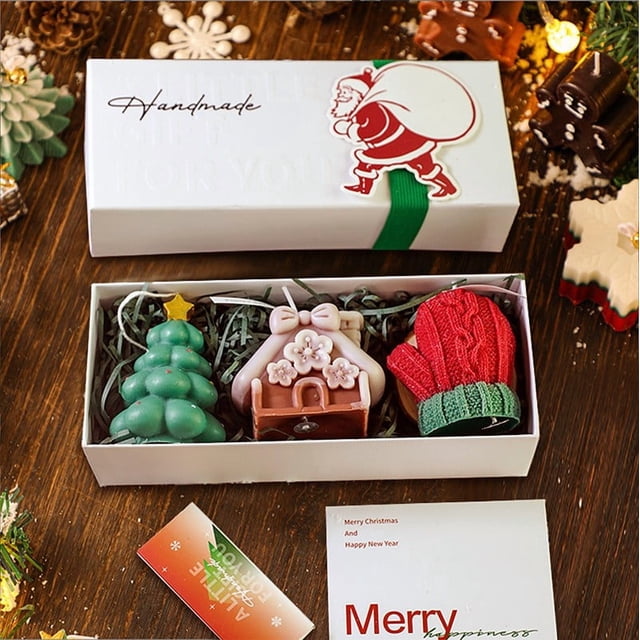 RKSTN christmas deals Cute Christmas Scented Candle Gift Set