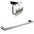 thumbnail image 1 of Chrome Plated Toilet Paper Holder With A Single Rod Towel Rack Accessory Set AI-13341, 1 of 1