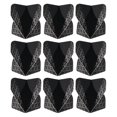 thumbnail image 1 of Unique Bargains Dart Flights, 9 Pack PET Standard Darts Accessories Geometric Style, Black, Gray, 1 of 5