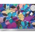 thumbnail image 2 of Soimoi Rayon Fabric Colorful Flowers Clip Art Fabric Prints By Yard 42 Inch Wide, 2 of 3