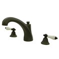 thumbnail image 2 of Kingston Brass Metropolitan Roman Tub Filler with Porcelain Lever Handles, 2 of 6