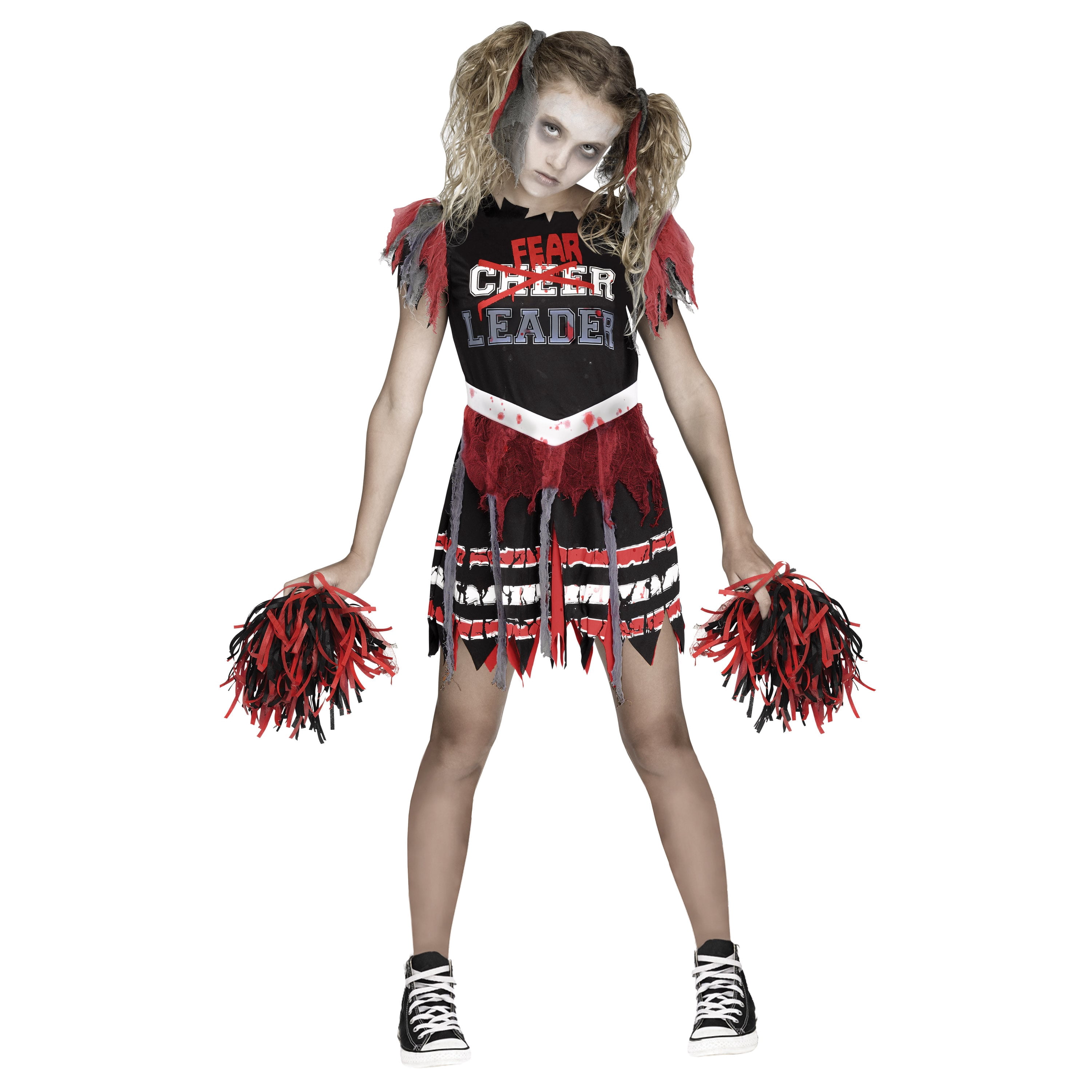 Costume d’Halloween Zombie Meneuse De Peur pour enfants, filles taille M 7-8, par Fun World