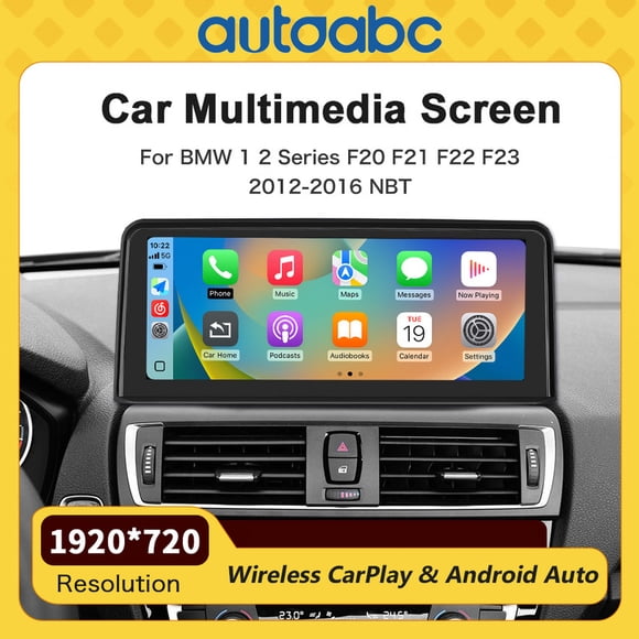 AUTOABC 10.25 Inch Linux TouchScreen For LHD BMW NBT System 1 2 Series F20 F21 F22 F23 2012-2016 Year With WIFI HD Resolution 1920*720p Carplay Android Auto