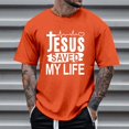 thumbnail image 1 of T-shirts pour Hommes Manfinity LEGND Slogan Graphique Décontracté T-Shirt à Manches Courtes pour Usage Quotidien, 1 of 3