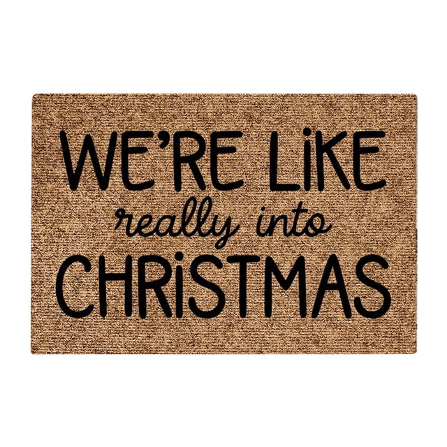 WIFKLSIIPG Christmas Doormat Personalized front Door Decoration Christmas Decoration