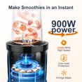 thumbnail image 2 of KOIOS Mixeur Personnel à une Vitesse de 22 oz pour Shakes et Smoothies, 2 of 7