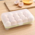thumbnail image 2 of YWOAGH Large Capacity Egg Holder for Refrigerator Egg Fresh Storage Box for Fridge Egg Storage Container Organizer Clear Storage Container Food Storage Green, 2 of 9