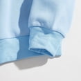 thumbnail image 5 of Bmisegm T-Shirts Graphiques à Manches Longues Décontractés pour Femmes, Chandails à Col Rond, Hauts à Enfiler pour Femmes, Chandails Décontractés pour Femmes, Bleu Pâle, TTG, 5 of 5