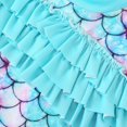 thumbnail image 4 of Girls Rash Guard Bathing Suits Hawaiian Ruffle Sun Protection Long Sleeve Kids Bathing Suits 1-2 Years Girl Fashion, 4 of 5