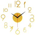 thumbnail image 1 of Lefu 3D Frameless Wall Clock, Silent DIY Wall Clock Number Wall Stickers Home Decor, 1 of 9