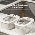 thumbnail image 4 of SuoKom Airtight Rice Dispenser 锛孋over Rice Bucket for Cereal Grain Flour Rice Beans Pet Food Countertoplarge Rice Storage Container with Lid,Proof Household Cereal, 4 of 7