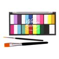 thumbnail image 2 of Body Paint Face Paint Palette, Professional Washable Palette with Brush for Kids B, 2 of 9