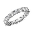 thumbnail image 1 of Bague d'Éternité de Mariée Magnifique en Platine Massif 950 de 2,00 Carats, Taille Ronde Excellente, Diamond Naturel, pour Mariée, Taille 5, 1 of 1