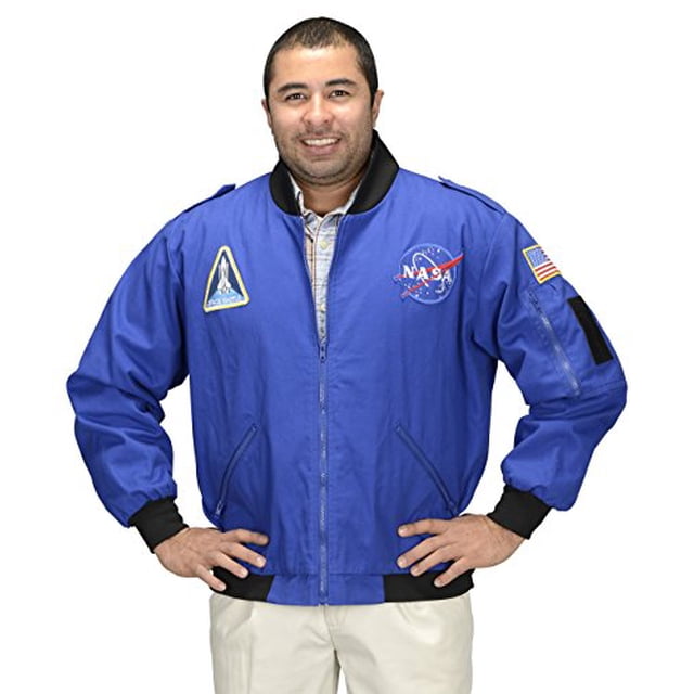 Aeromax Veste de Vol d'Astronaute de la NASA pour Adulte, Moyen, Bleu