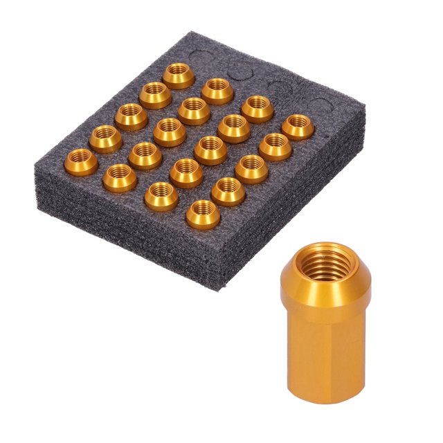 Lug Nut, Cone Locking Closed End Wheel Accessories Parts Tire Lug Nuts Locking Lug Nuts For Vehicle Color,Gold,Red,Blue