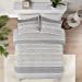 thumbnail image 3 of Boho King Comforter Bedding Sets, Gray and Cream Farmhouse Comforter Set , Mid Century Modern Bedding ,Cotton Top , 3-Pieces Including Matching Pillow Shams (104x90 Inches), 3 of 15