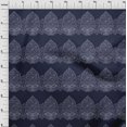 thumbnail image 3 of oneOone Georgette Viscose Fabric Leaves & Floral Block Print Sewing Fabric BTY 42 Inch Wide, 3 of 4