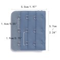 thumbnail image 3 of INSPIRE CHIC Rallonges de Soutien-Gorge pour Femmes à 3 Crochets 3 Rangées Bretelle de Soutien-Gorge Extensible Boucle Crochets Bande de Soutien-Gorge Bleu Marine 5, 3 of 5