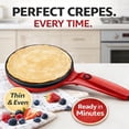 thumbnail image 4 of Instant 8” Electric Crepe Maker, Quick Heat Nonstick Crepe Pan with Auto Temperature Control, Portable Crepe Machine for Pancakes, Tortillas, or Flatbreads (Blue), 4 of 7