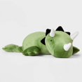 thumbnail image 1 of 16 Inch Weighted Dino Plush Throw Pillow - 1.33 LB Super Soft Snuggly Comfort For Maximum, 1 of 4