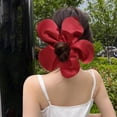 thumbnail image 3 of CSChome Corde à Cheveux Princesse Fleur Corde à Cheveux - Grande Forme de Fleur Élastique à Cheveux Uni Exagéré, 3 of 7