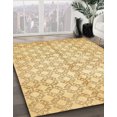 thumbnail image 2 of Ahgly Company Tapis d'Intérieur Carrés Abstraits Jaunes Abstraits pour Aire, 3 Pieds Carré, 2 of 6