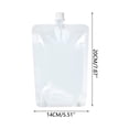 thumbnail image 3 of Plastic Flasks Reusable Drink Pouches Concealable Water Pouch Leak Proof Bags For Hiding With Funnel For Travel Outdoor, 3 of 8