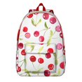 thumbnail image 1 of Sac à Dos Scolaire à Imprimé de Cerises, Sac de Jour Mignon à Motif de Cerises Rouges avec Esthétique Rose Sucré et Design d'Illustration de Bonbons pour les Amateurs de Cerises, 1 of 2