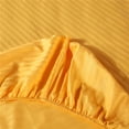 thumbnail image 2 of 1200 Thread Count 100% Egyptian Cotton 3-Piece Fitted Sheet ( 1 Fitted Sheet + 2 Pillow Covers) 15 Inches Deep Pocket Size Stripe Pattern, 2 of 4