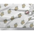 thumbnail image 2 of Soimoi Rayon Fabric Leaves & Floral Block Decor Fabric Printed Yard 56 Inch Wide, 2 of 3