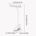 thumbnail image 3 of EGNMCR Kitchen Gadgets, Kitchen Accessories Clip On Lamp Battery Powered Reading Lamp Clip On Light For Bed Clip On Battery Light With 3 Brightness USB Rechargeable Reading Lamp desk lamp, 3 of 9