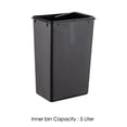 thumbnail image 5 of Mainstays Stainless Steel Step Bin 5L, 5 of 5