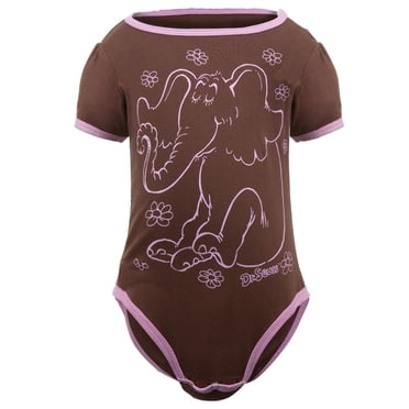 Dr. Seuss - Cache-Couche pour Bébé Horton Brun et Rose
