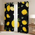 thumbnail image 2 of Erosebridal Rideaux Tropicaux Citron pour Salon, Rideaux et Draperies Fruits de Saison Estivale (52x84), Jaune Vert, 2 of 5