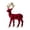 B, variant on Jierger Christmas Reindeer Figurines 1-Pack Red Deer Statue, Elegant Sculpture Ornament for Desk Cabinet Holiday Shelf, Reindeer Christmas Decor Gift Ready for Home Office Display
