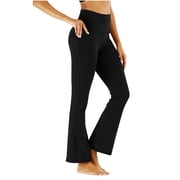 Yuyuzo Leggings for Women Flared Yoga Leggings High Waisted Butt Lifting Bell Bottom Tight Trousers