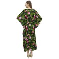 thumbnail image 4 of Bimba Women's Long Black Designer Drawstring Waist Kimono Cover Up Kaftan-20, 4 of 6