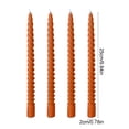 thumbnail image 3 of Long Taper Candles for Wedding Centerpieces - 4 Pack Multi-color Dripless Candles for Holiday Decor & Dinner Parties, 3 of 6