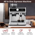 thumbnail image 3 of Wpond Tout-en-un 20 Bars, Machine à Espresso en Acier Inoxydable 1 Tasse, 3 of 9