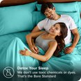 thumbnail image 4 of Bare Home Pillowcase Set - Premium 1800 Collection - Double Brushed - Ultra Soft - Standard Size, Turquoise, 2 Count, 4 of 7